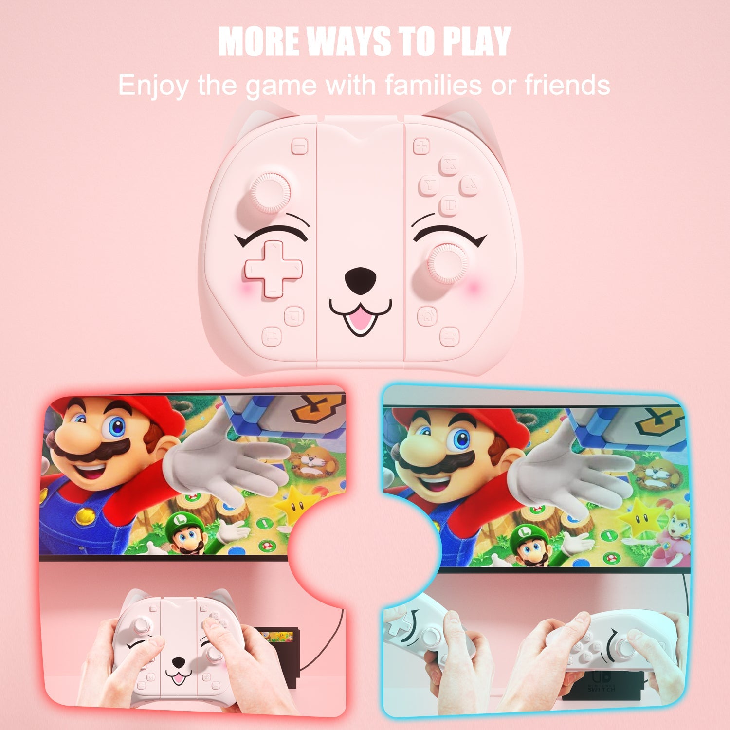 Mytrix Peachie - JoyPad for Nintendo Switch, the Newest Switch OLED, and Switch Lite Mytrix Peachie - JoyPad for Nintendo Switch, the Newest Switch OLED, and Switch Lite